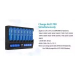 Charger Xtar VC8 8-Channel 18650 21700 1.2V Aa Aaa Battery Charger 8 Smart Charger With LCD Screen for Li-po NiMH
